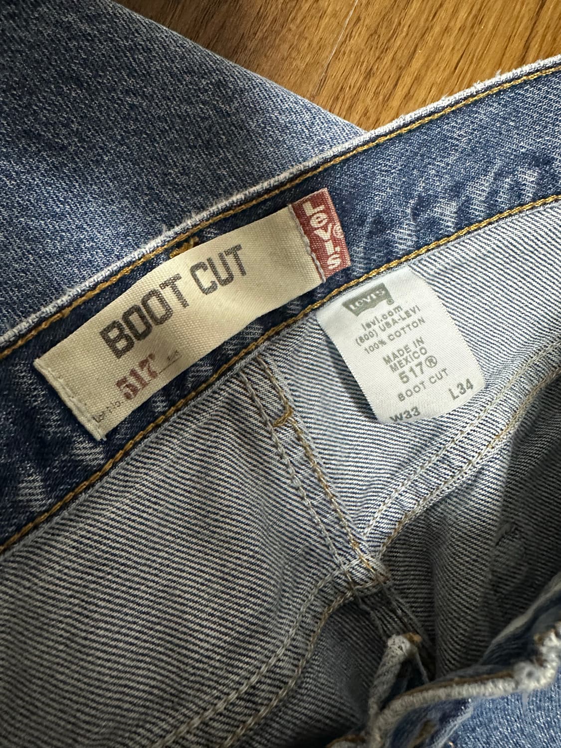 00s 빈티지 리바이스 517 부츠컷 데님팬츠 33 상품이미지5