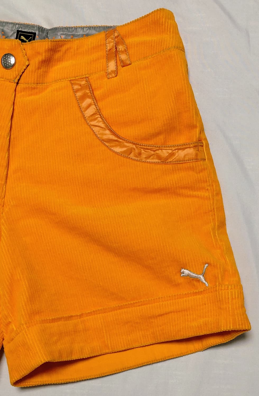 [M] 푸마(PUMA) 빈티지 오렌지 코듀로이 골프/스포츠 숏팬츠 상품이미지3