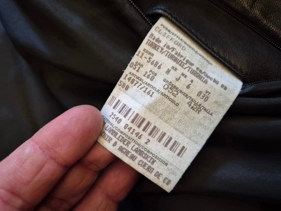 휴고보스 램스킨 레더자켓 상품이미지7