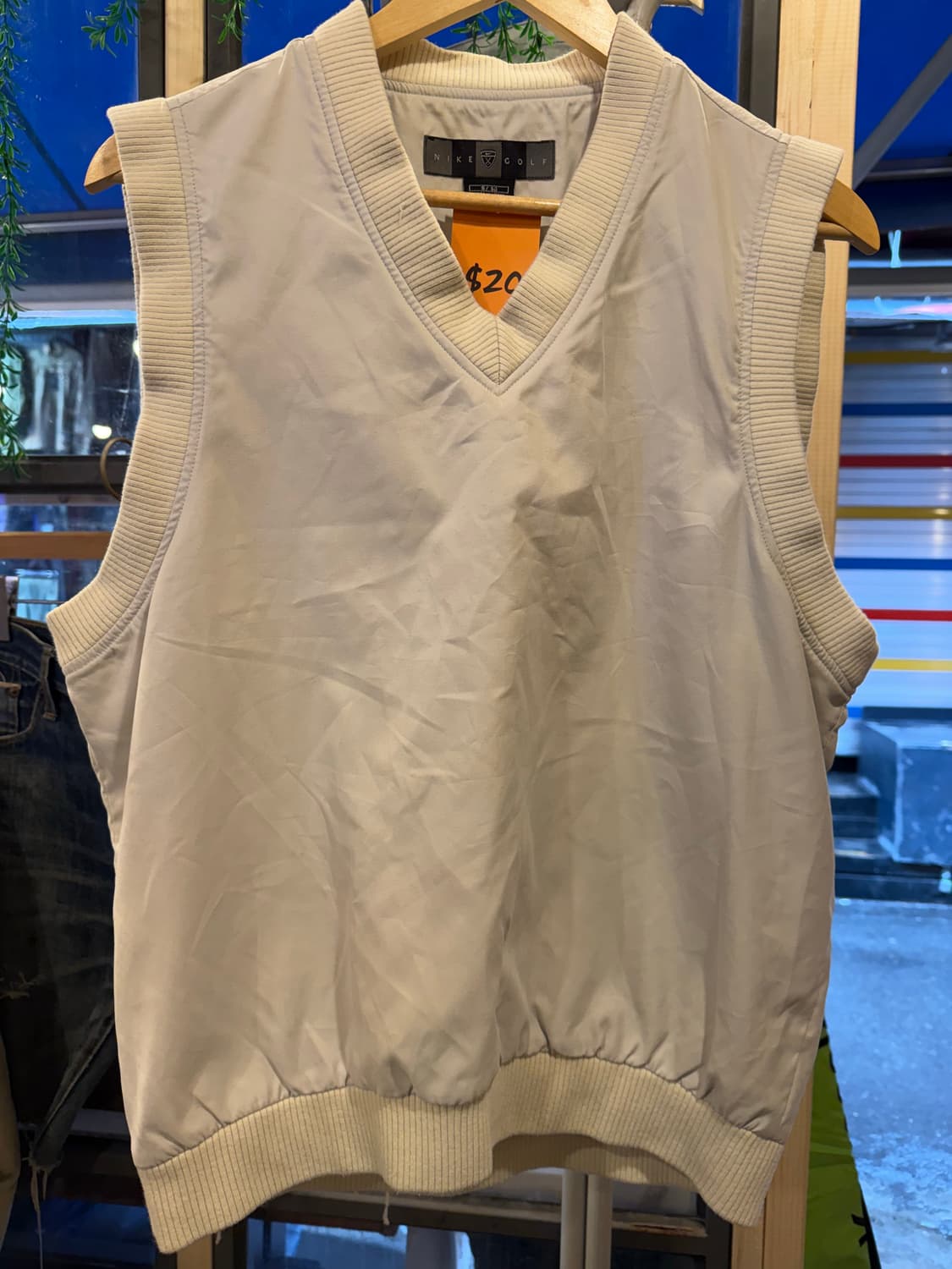 나이키 골프 크림 브이넥 베스트 상품이미지1