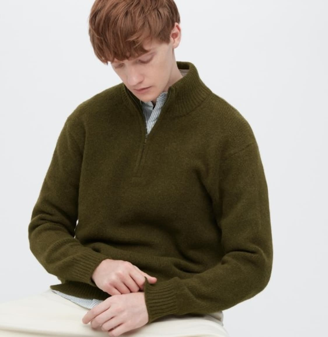 유니클로 jw앤더슨 수플레얀하프 집업 상품이미지1