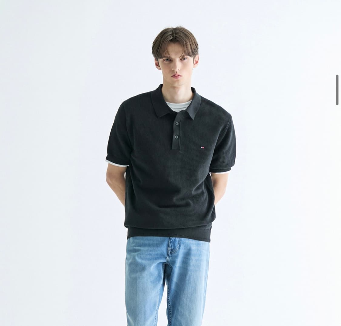 타미힐피거 폴로니트반팔 상품이미지1