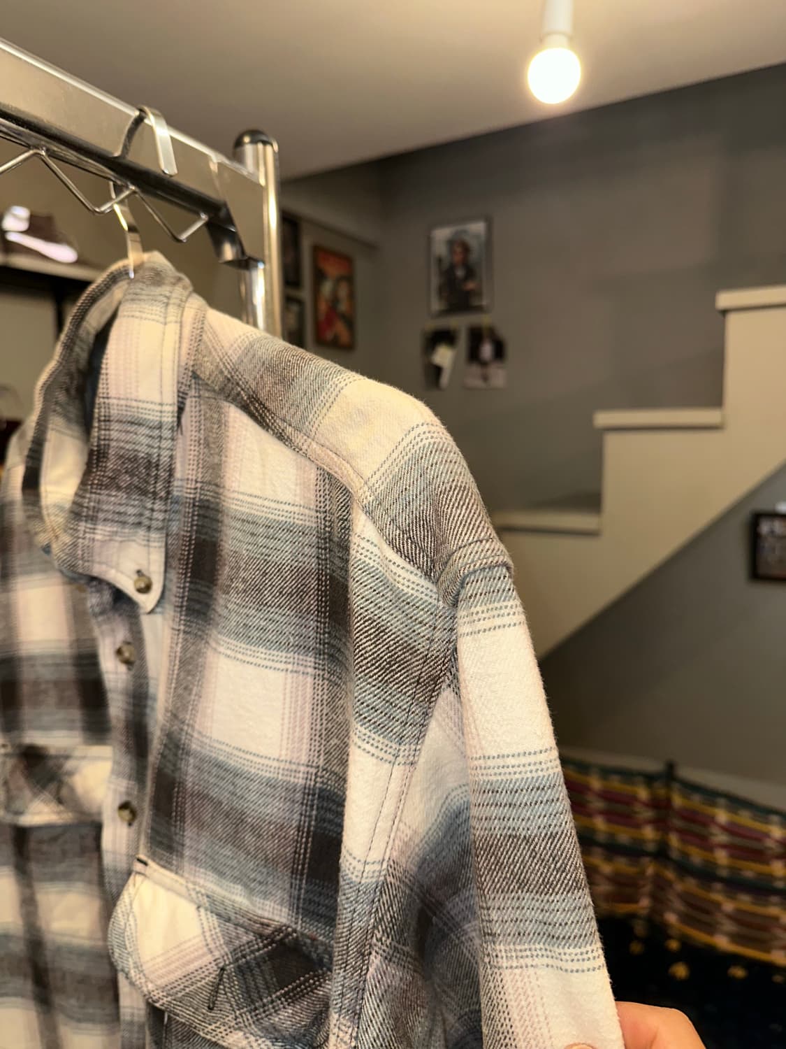 90’s Pepsi check pattern flannel shirt 상품이미지5