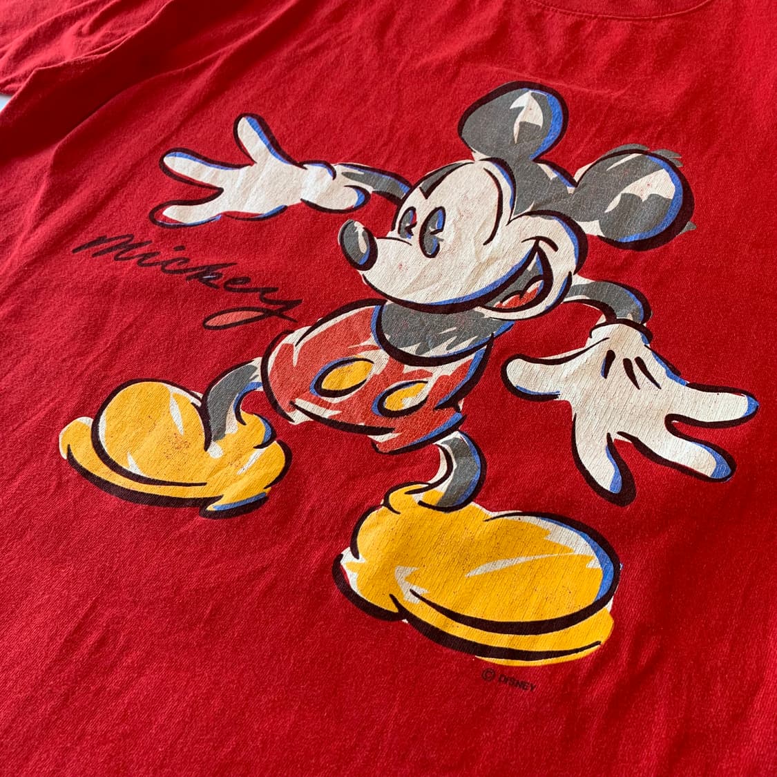 90s 빈티지 미키 티셔츠(Made in USA) 상품이미지3
