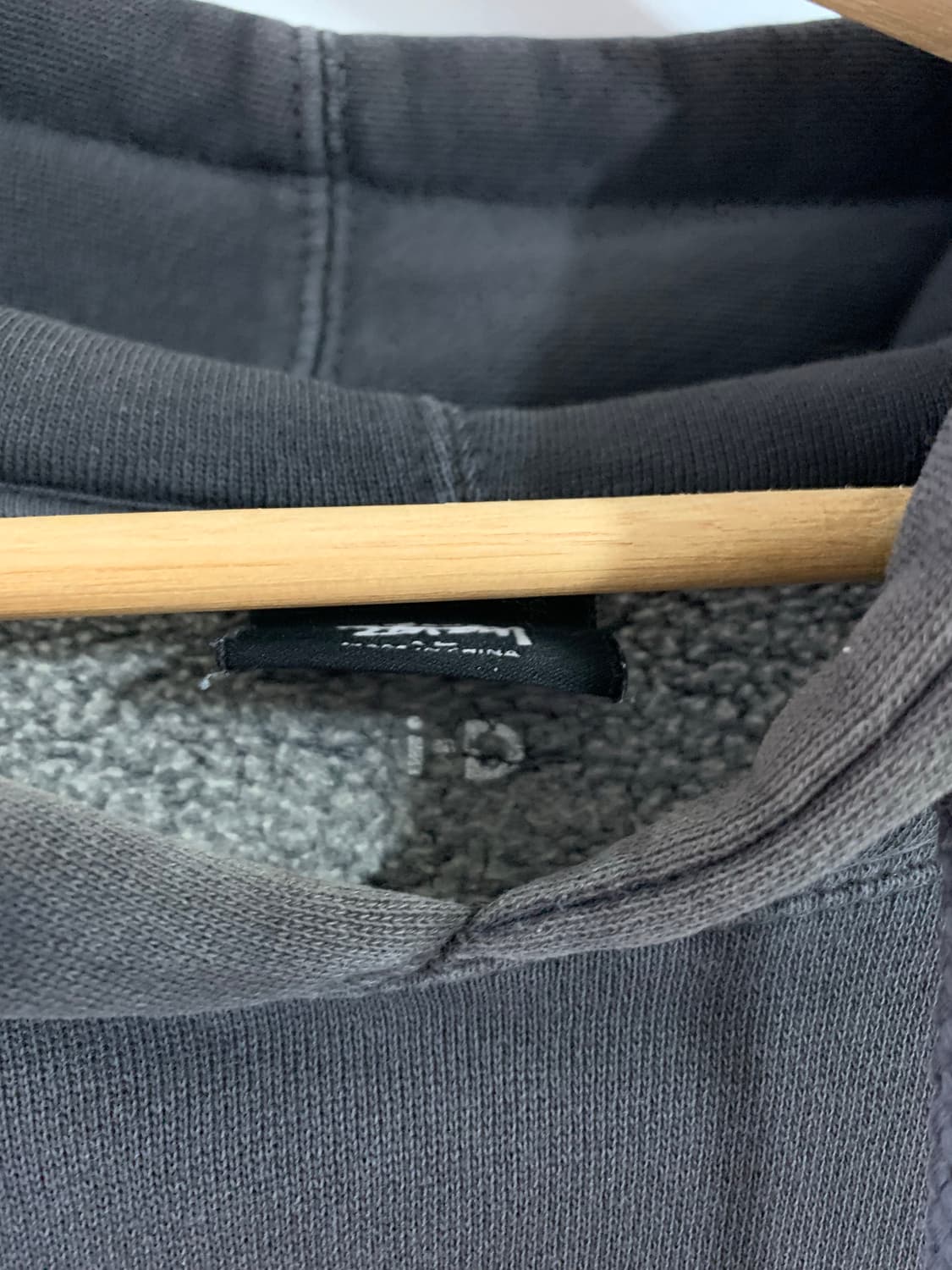 [XL] 스투시xiD 매거진 월드투어 피그먼트 후드 차콜 상품이미지8