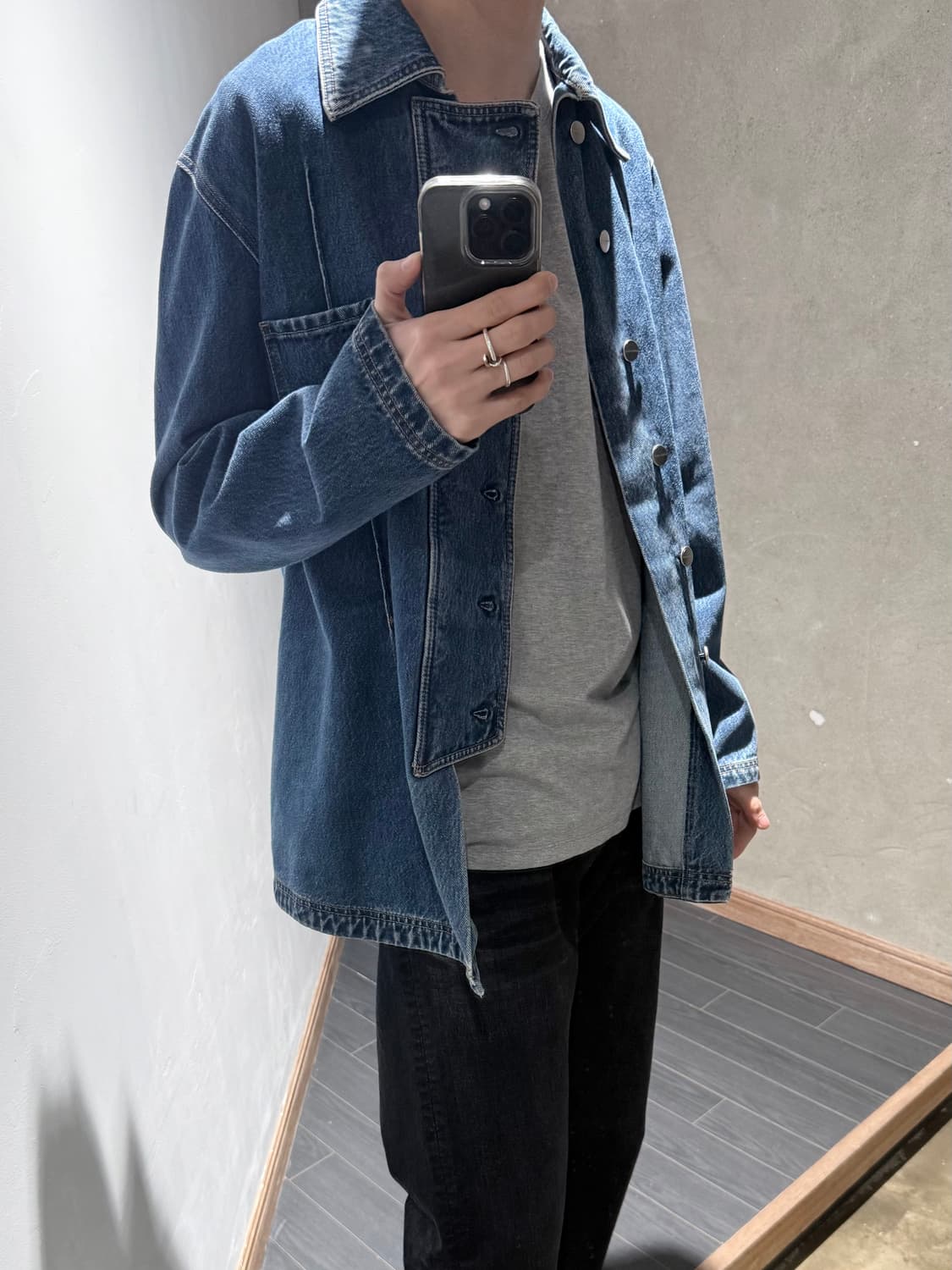 나마체코 데님 자켓 상품이미지3