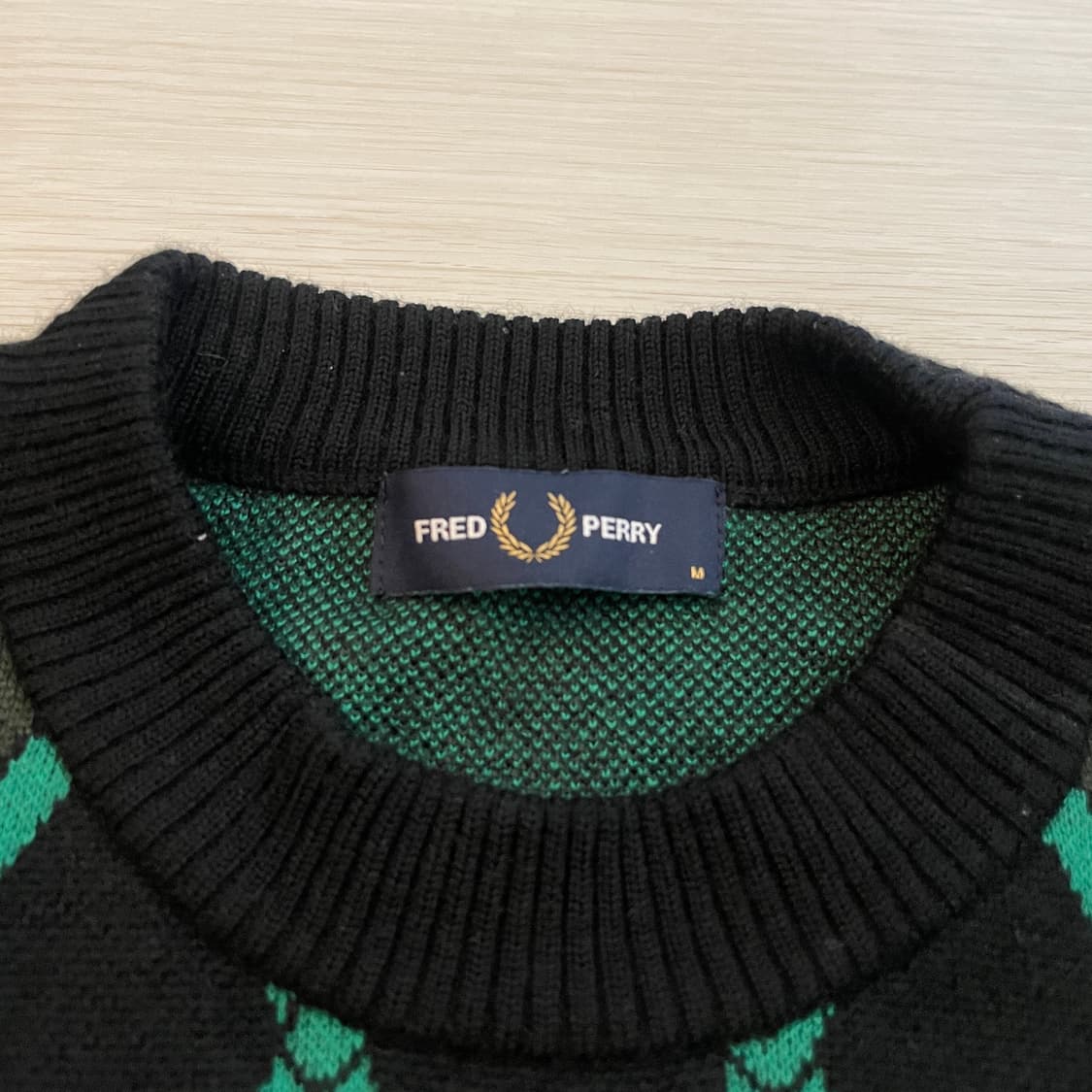 프레드페리 21fw 아가일 니트 상품이미지3