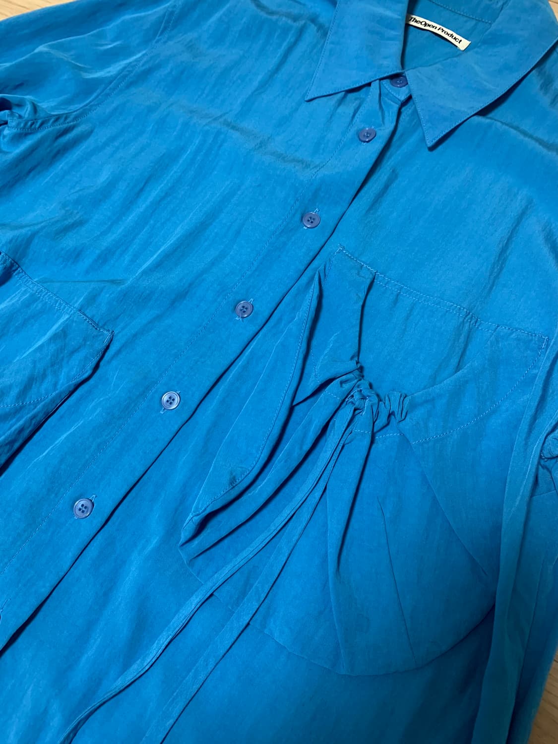 오픈와이와이 드로우 스트링 패치포켓 셔츠 상품이미지3