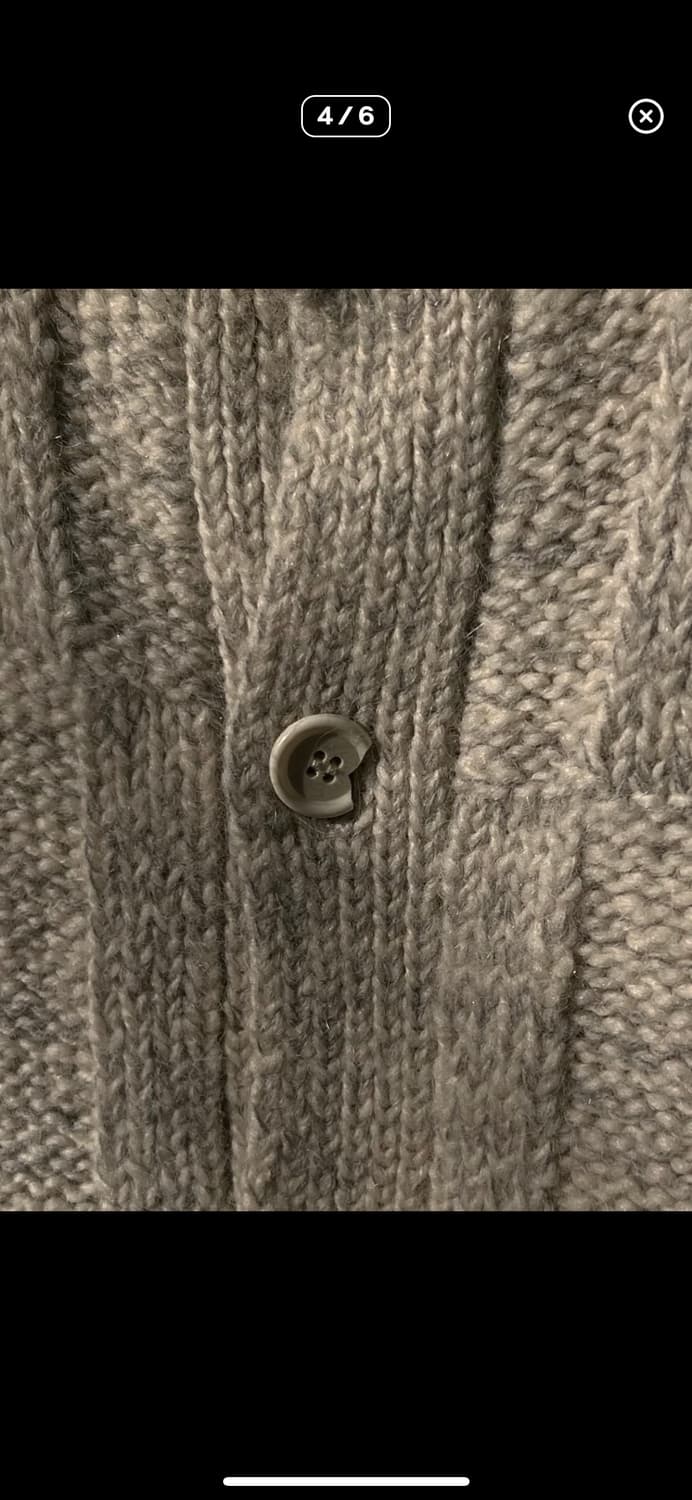 Number (N)ine Wool Plaid Knit Cardigan 상품이미지4