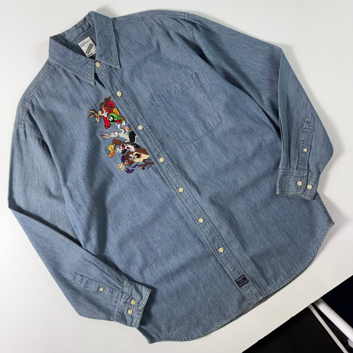 Warner bros  워너브라더스 90,s 루니튠즈 데님셔츠   상품이미지2