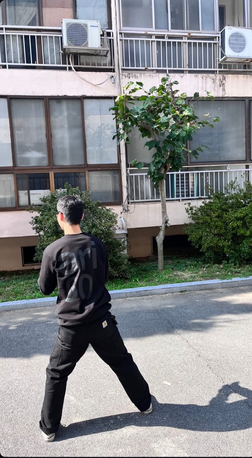 칼하트 싱글니 팬츠 블랙 상품이미지5