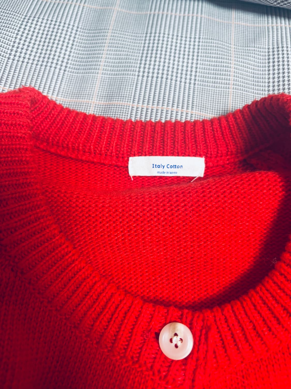 빨간색 가디건 상품이미지2