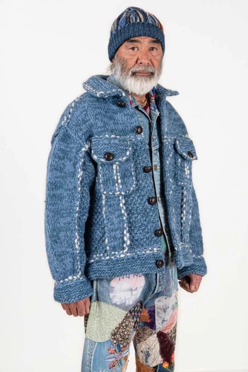 KAPITAL —울 핸드 니트 코위챤 G-자켓 상품이미지5