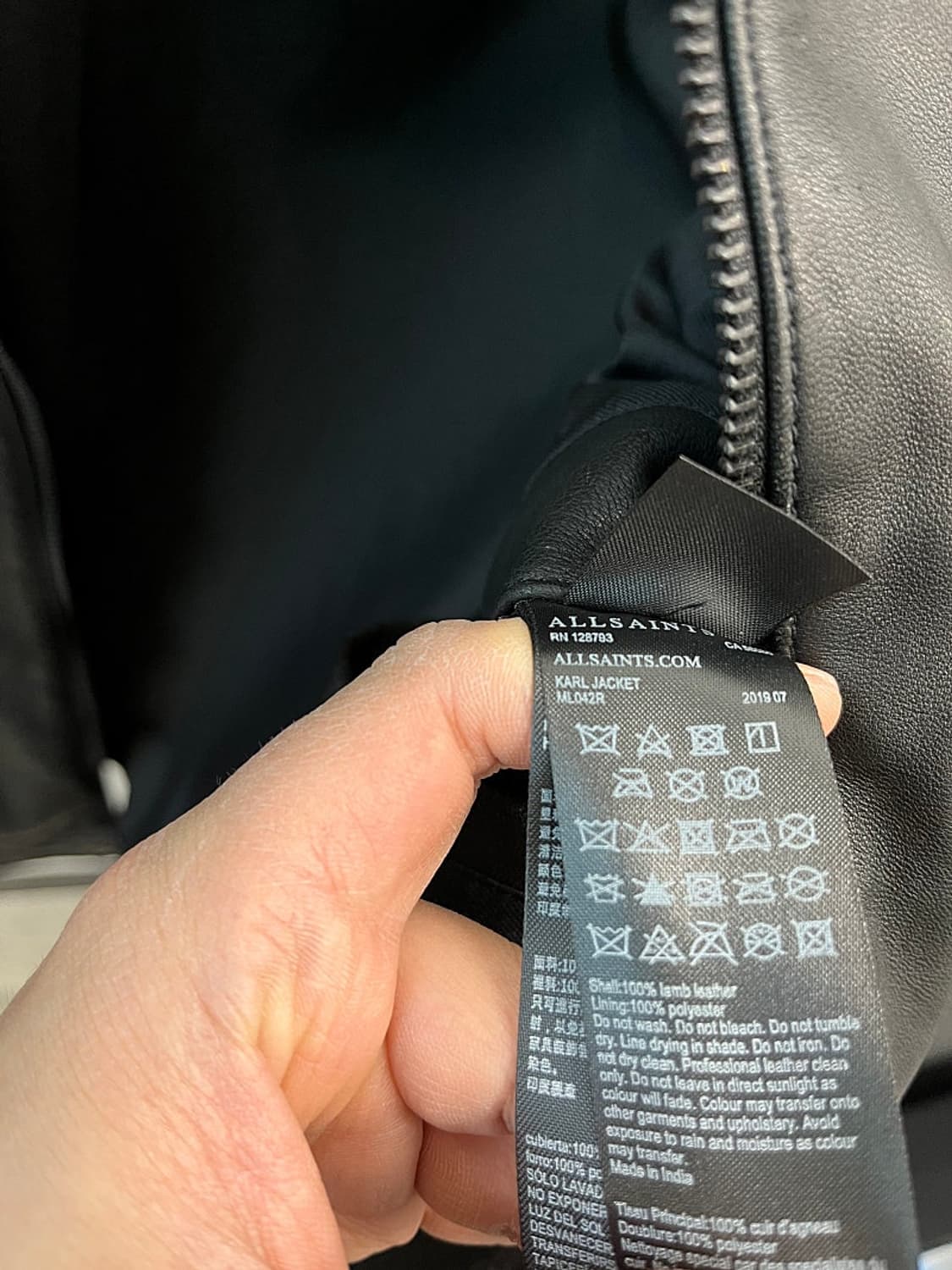 105) 올세인츠 카라 가죽자켓  상품이미지9