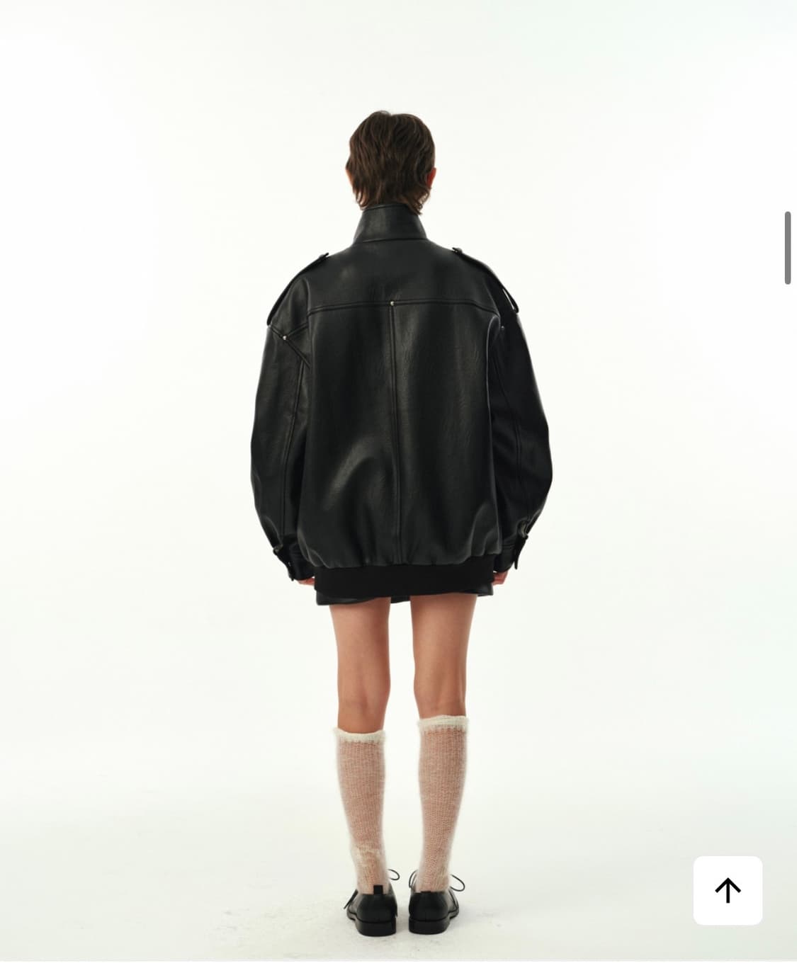문선 4 Pocket Oversized 레더자켓 사이즈L 상품이미지4