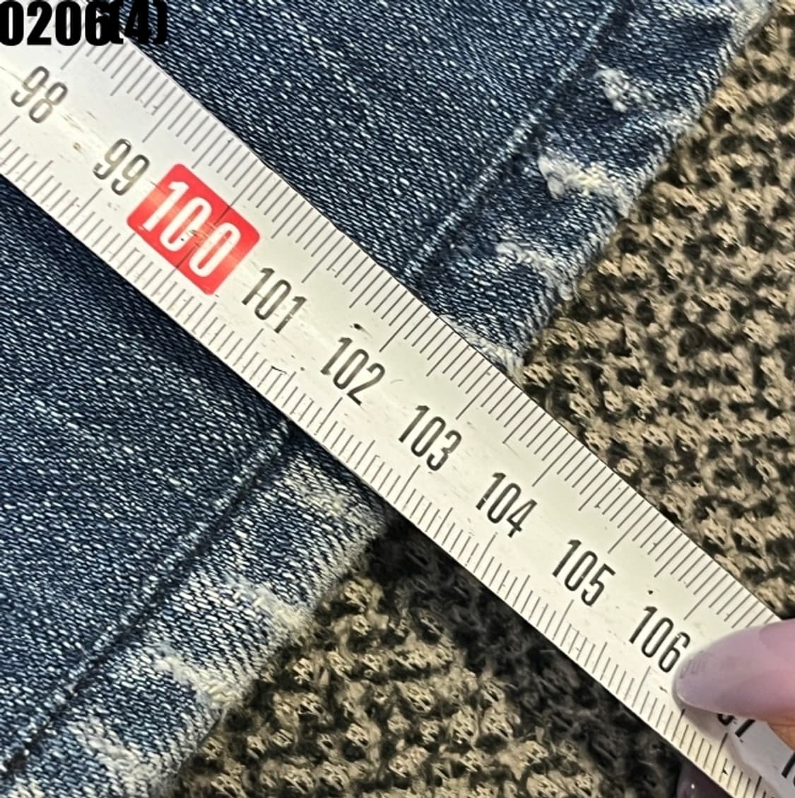 [30] 워싱 세미 부츠컷 데님 청바지 블루 0206(4) 상품이미지8