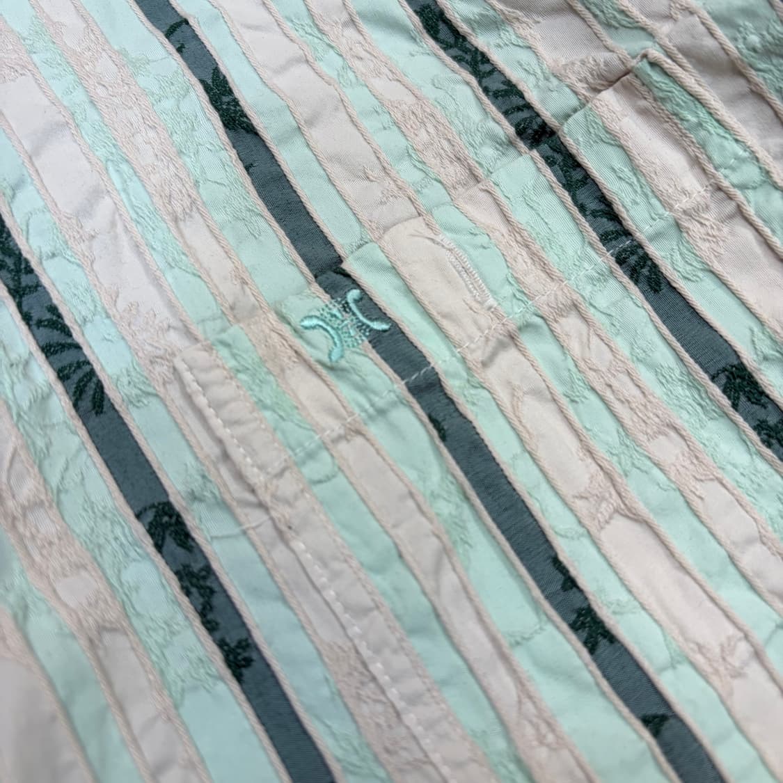 90’s Celine 셀린느 빈티지 스트라이프 플로럴 셔츠 52 상품이미지3