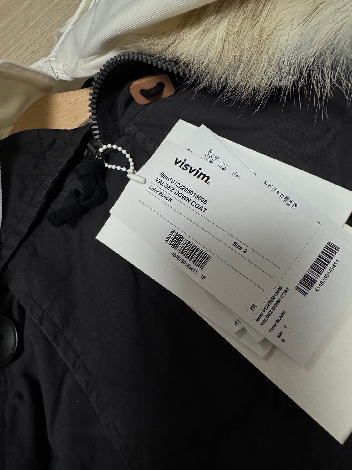 [2] 비즈빔 22AW 발데즈 다운 코트 (블랙) 상품이미지4