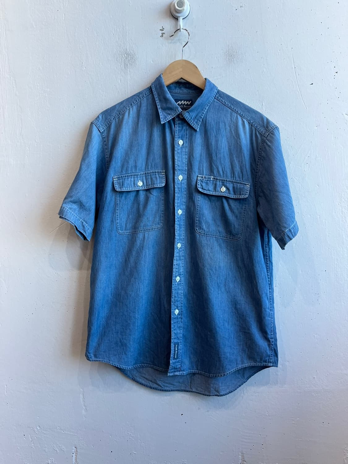 South Breeze JPN 반팔 데님 셔츠 상품이미지1
