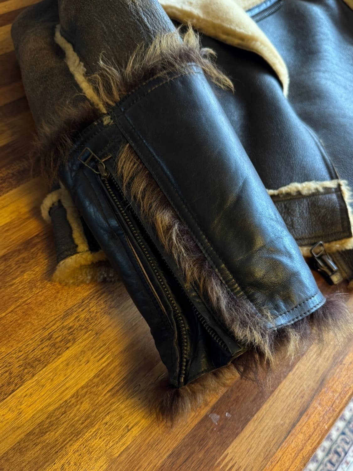 아비렉스 카우하이드 무톤 레더 자켓 100 상품이미지5