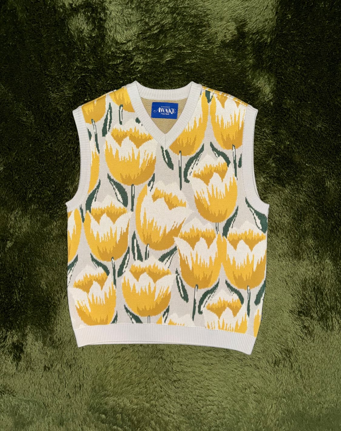 [L] Awake NY 어웨이크 뉴욕 21ss 튤립 니트 베스트 베이지 상품이미지1