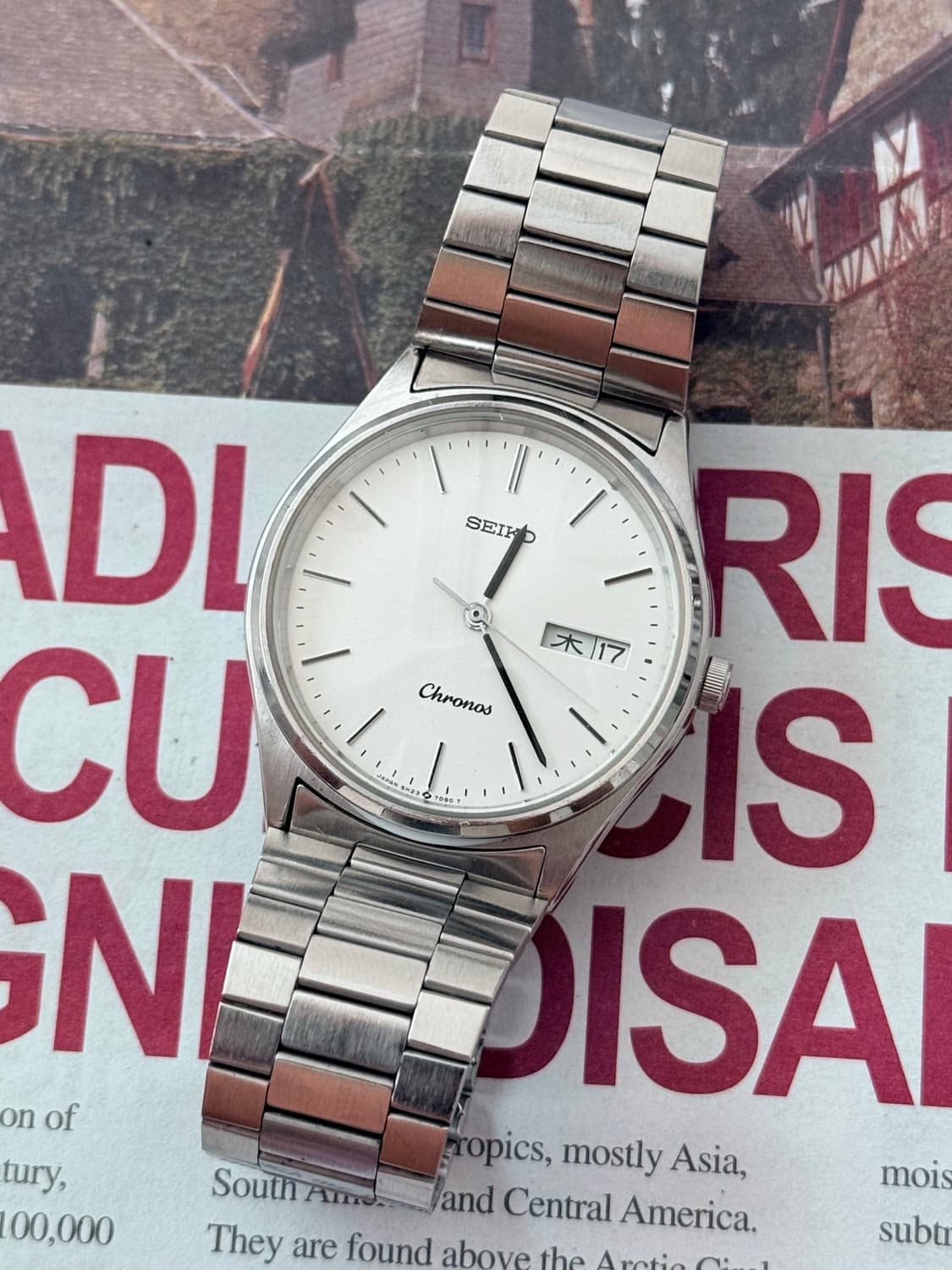 Seiko 세이코 쿼츠 Chronos Day-Date 1987 상품이미지1