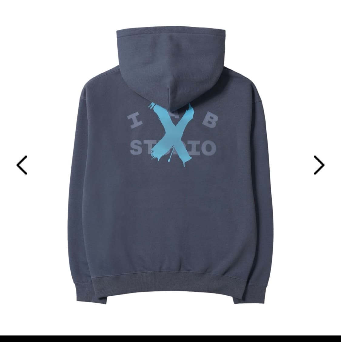 아이앱 스튜디오 x 아케인 징크스 후드 워시드 네이비 스카이 블루 상품이미지3