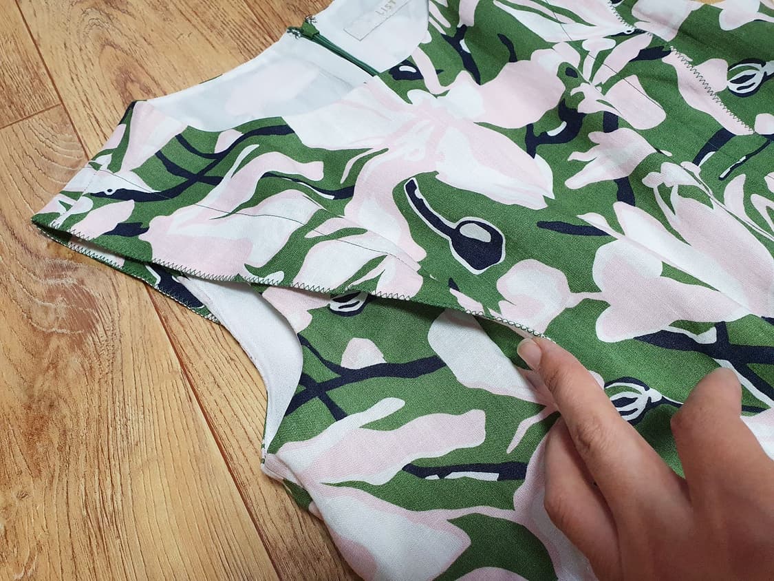 리스트(LIST) 플라워 린넨원피스 55  상품이미지4