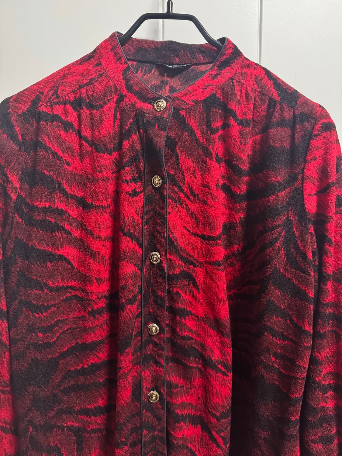 Jpn vtg leopard red shirts 상품이미지2