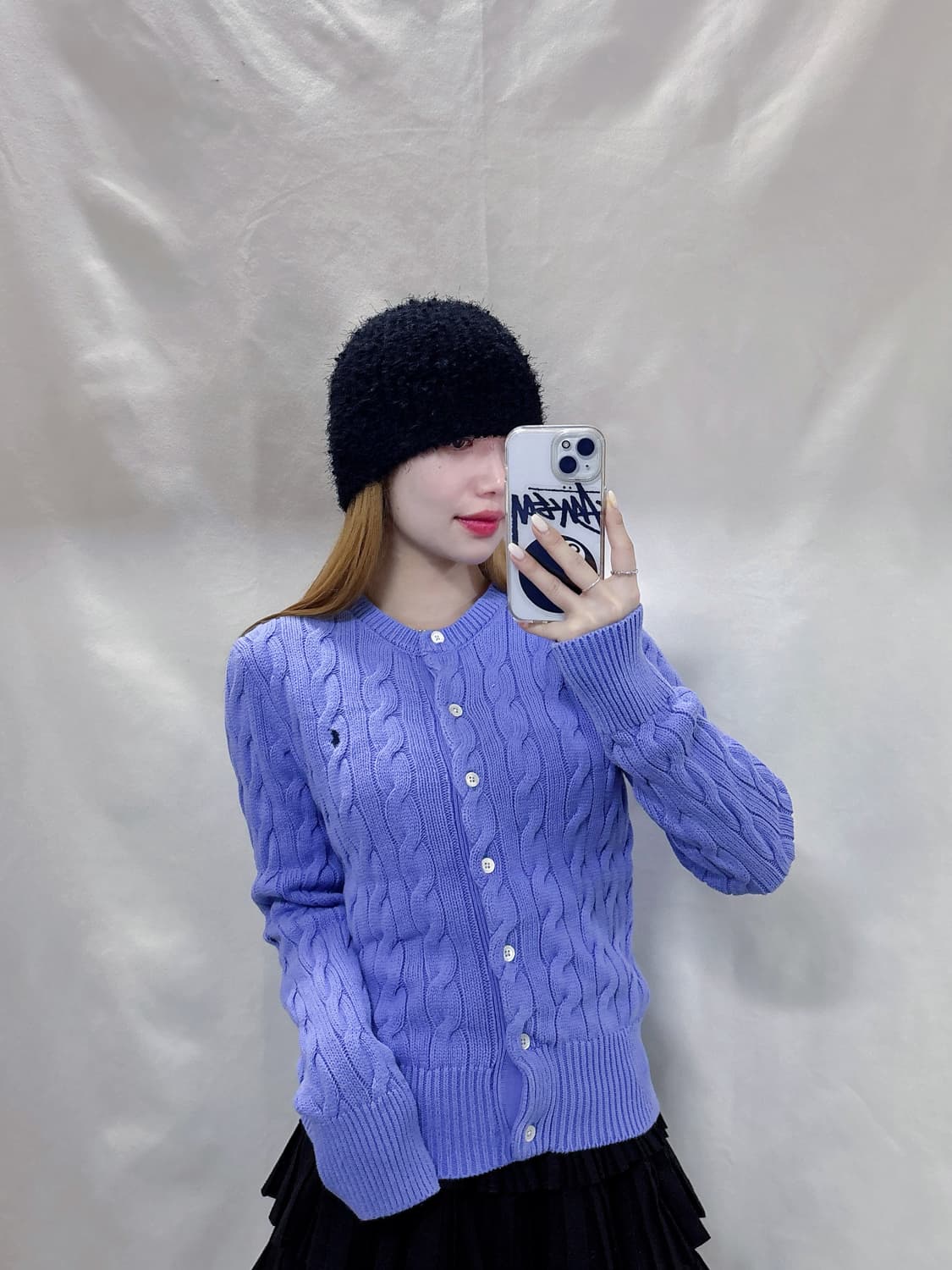 폴로 랄프로렌 큐알 포니 꽈배기 가디건  상품이미지1