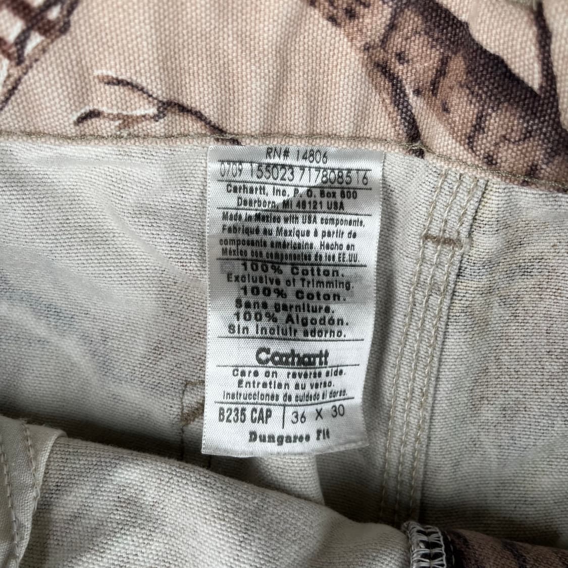 빈티지 칼하트 리얼트리 AP 워크팬츠 상품이미지4