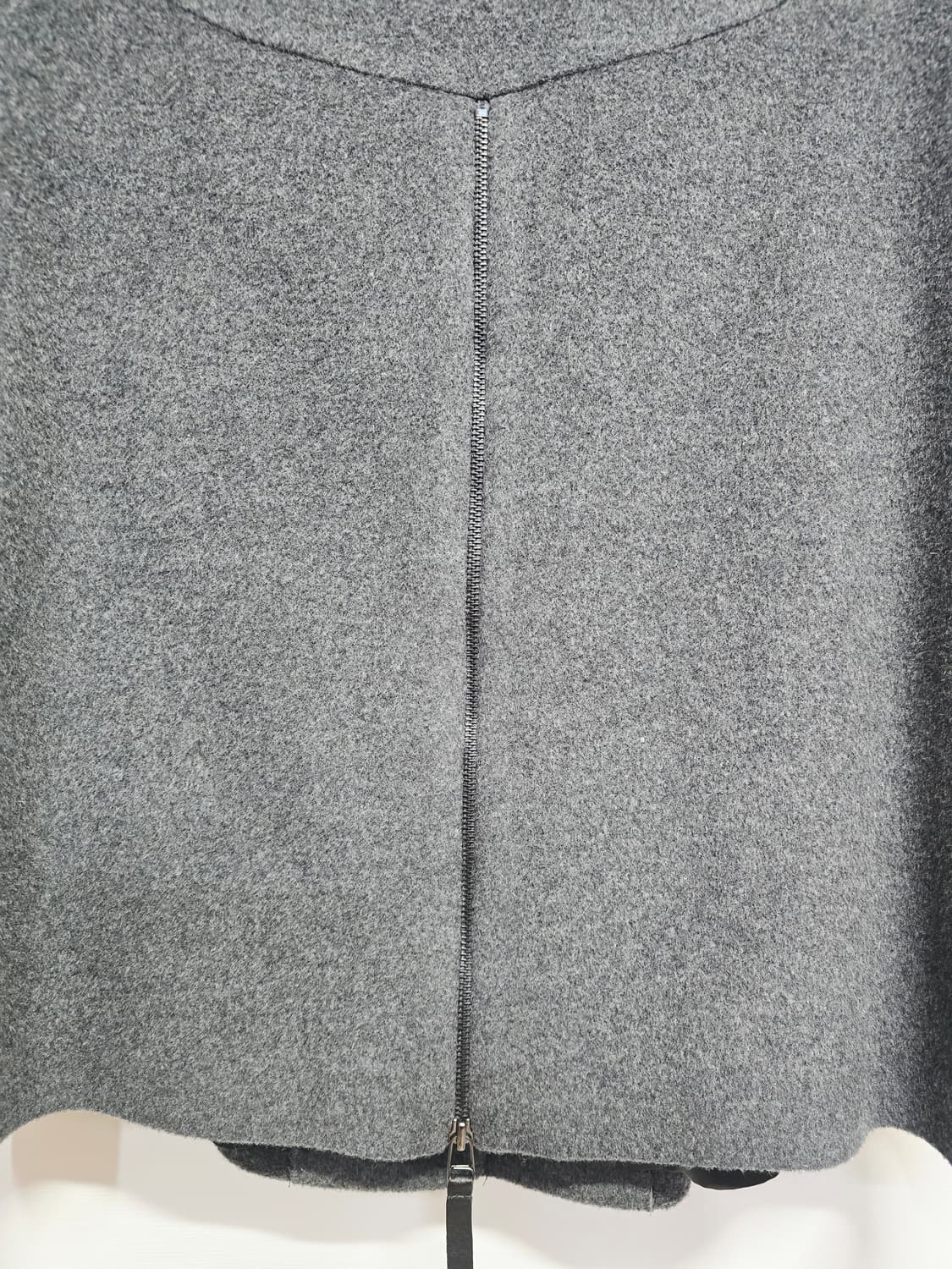 그레이 울 혼방 양가죽 배색 코트66 상품이미지6