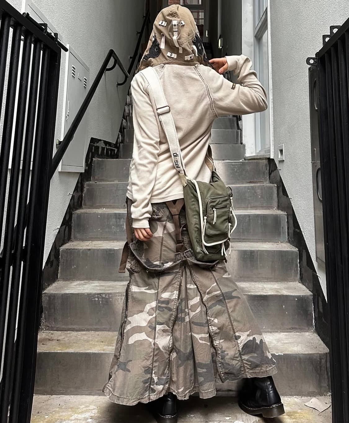 Goa 카모 서스펜더 롱스커트 상품이미지10