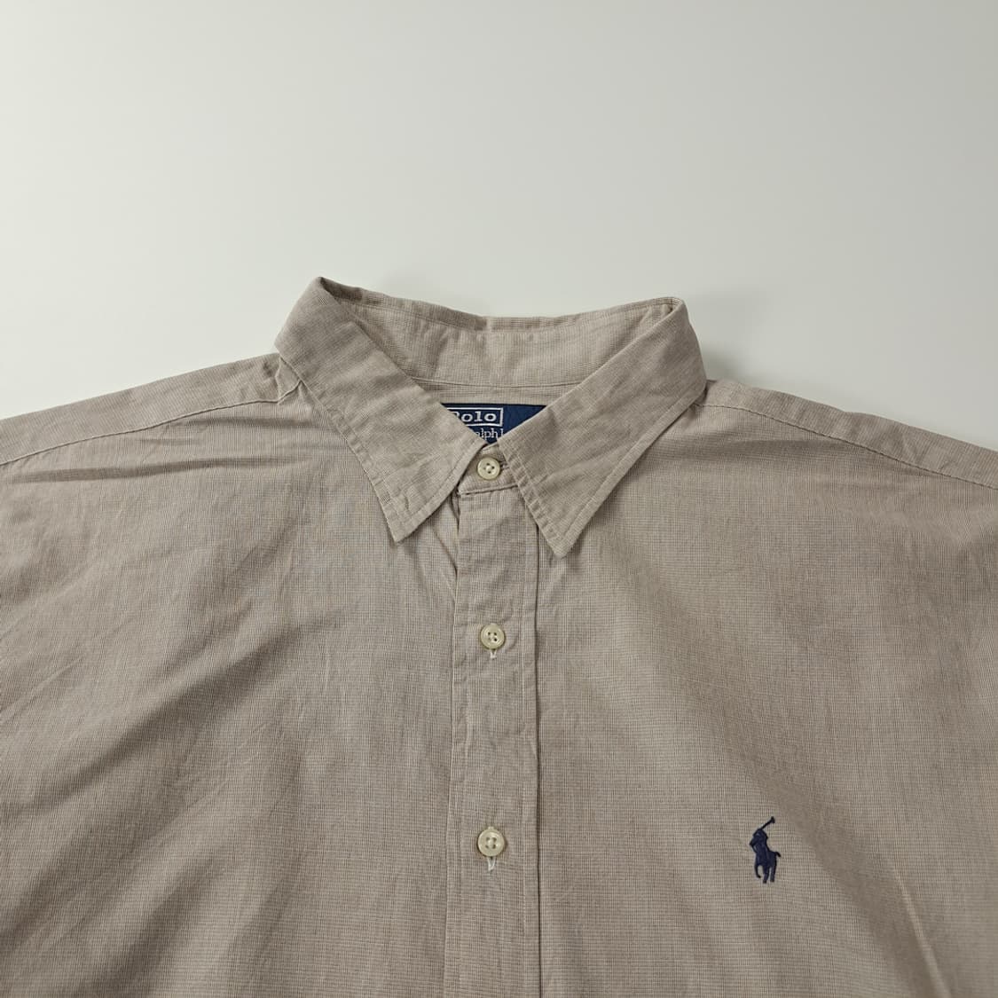 CK799 2XL 폴로 90s 브라운 도트 체크 셔츠 남방 상품이미지2
