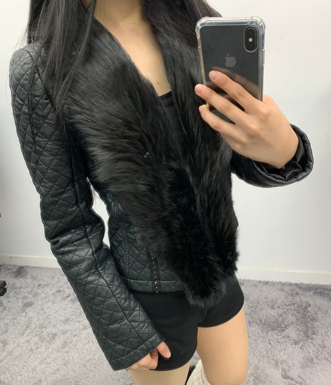 램스킨 퀄팅 자켓 상품이미지1