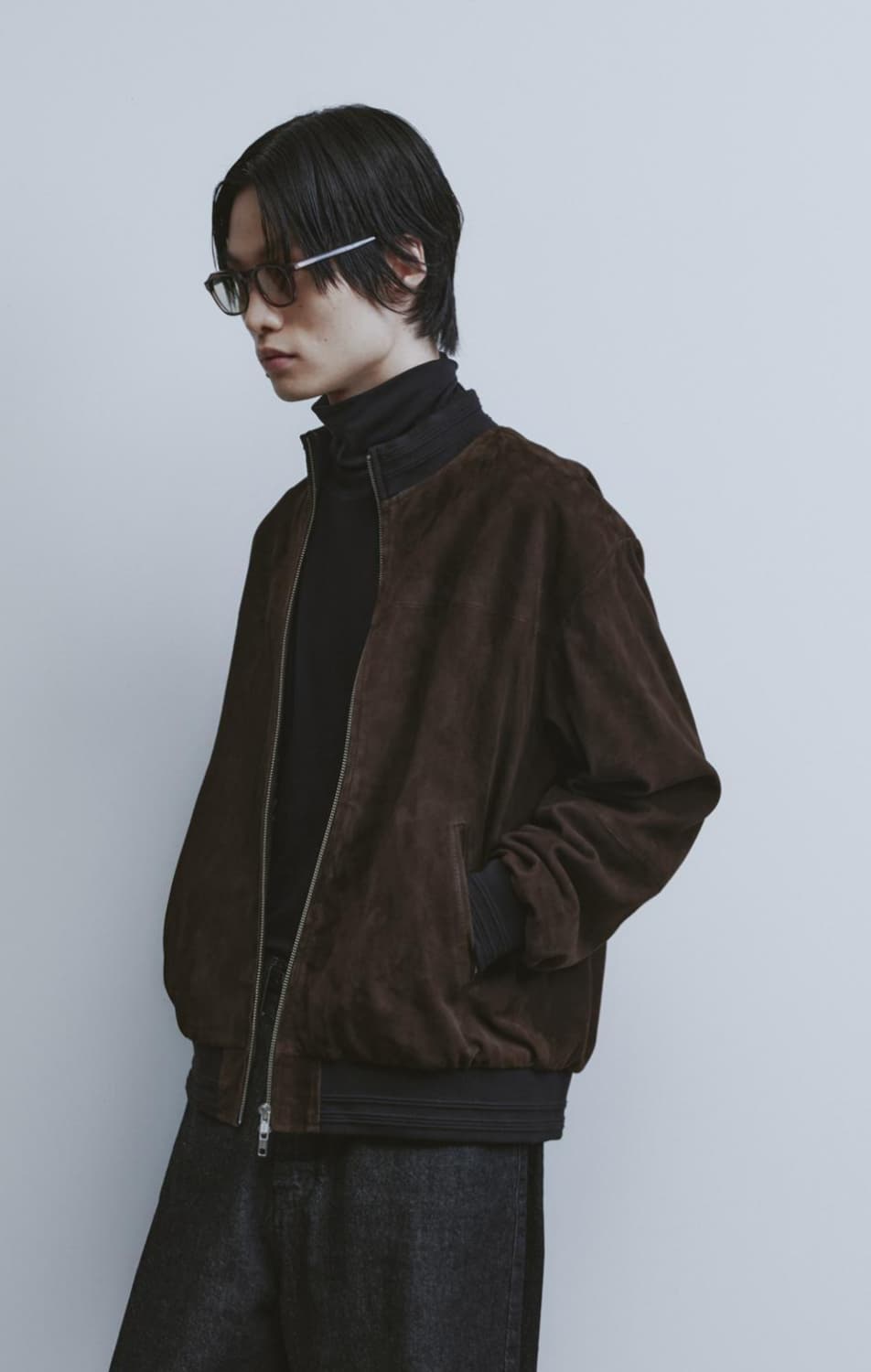 유스 스웨이드 트랙자켓 브라운 L 상품이미지1