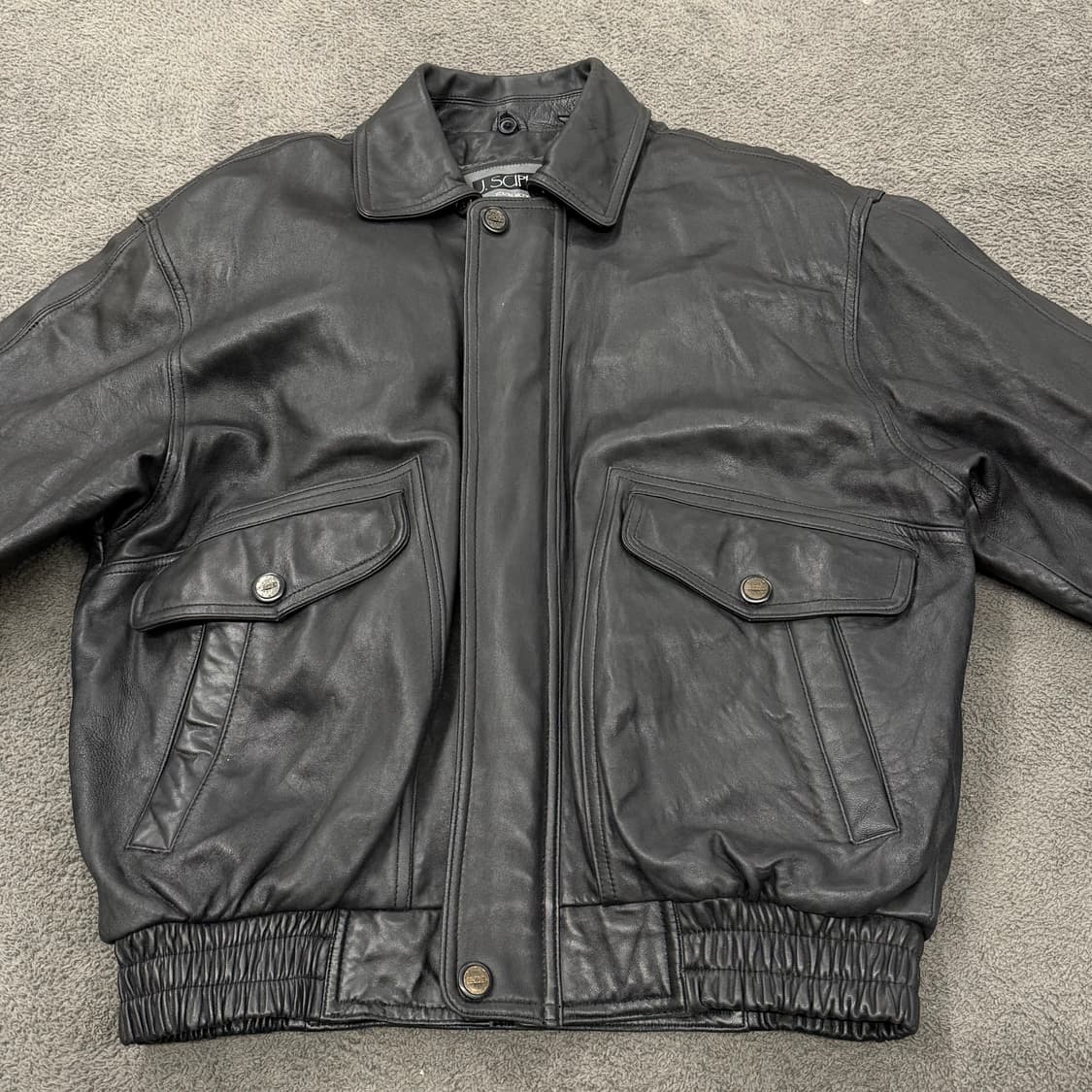 [정품/95] J. SCIPIO 빈티지 가죽 봄버 자켓 상품이미지3