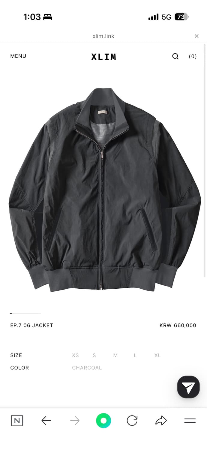 XLIM EP.7 06 차콜 자켓 상품이미지1