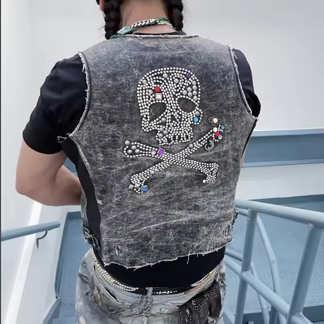 꼼데가르송 AW02 Bejeweled 가죽 자켓 상품이미지1