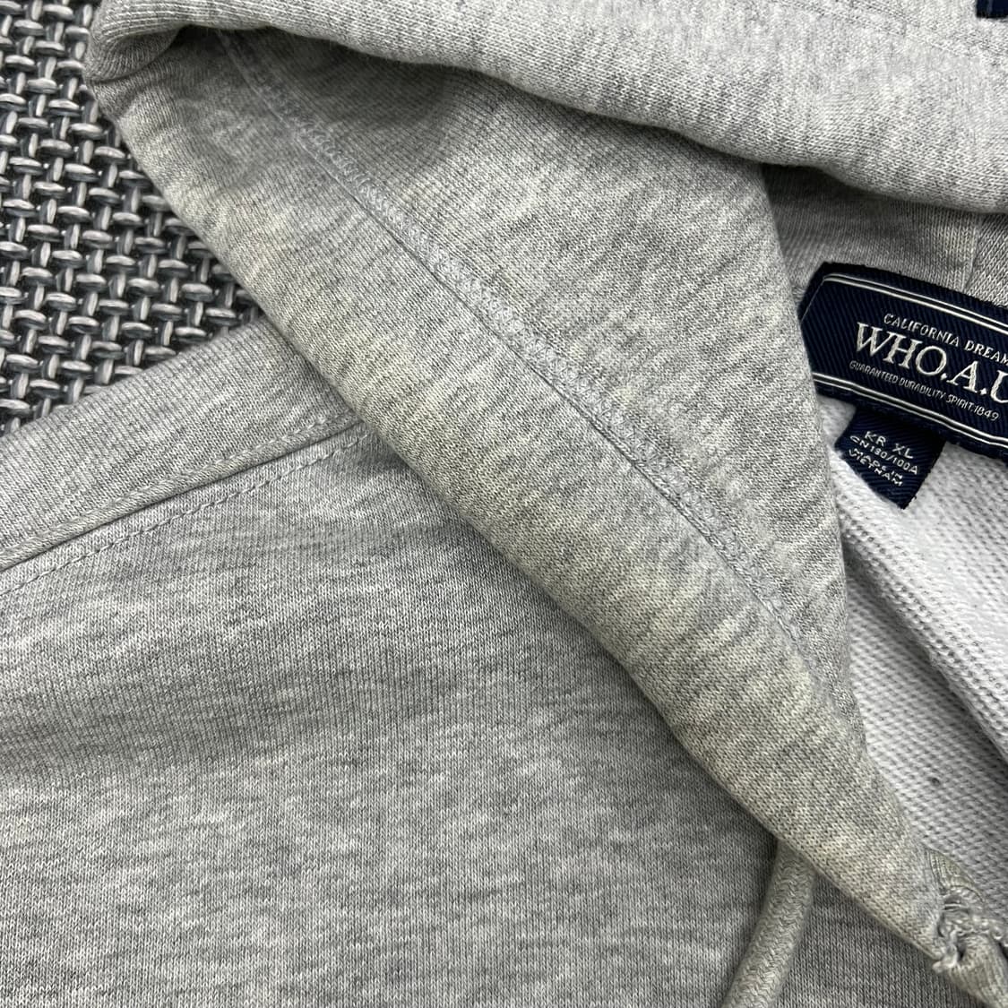 후아유 그레이 후드 집업 상품이미지4