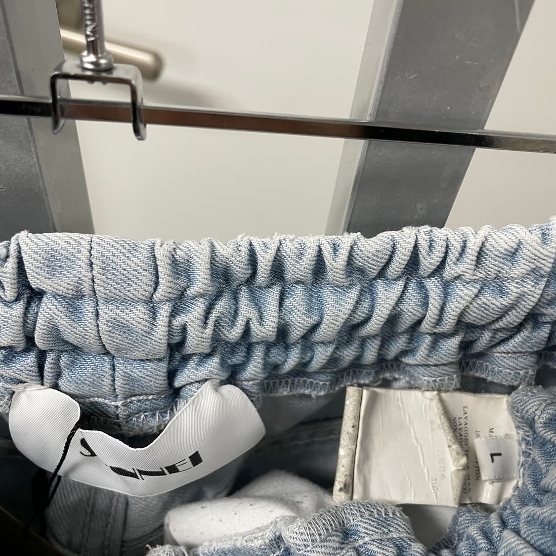 써네이 밴딩 데님 팬츠 L 상품이미지6