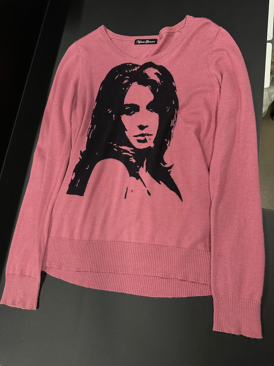 히스테릭 글래머 V넥 히스걸 니트 긴팔 슬리브 상품이미지4