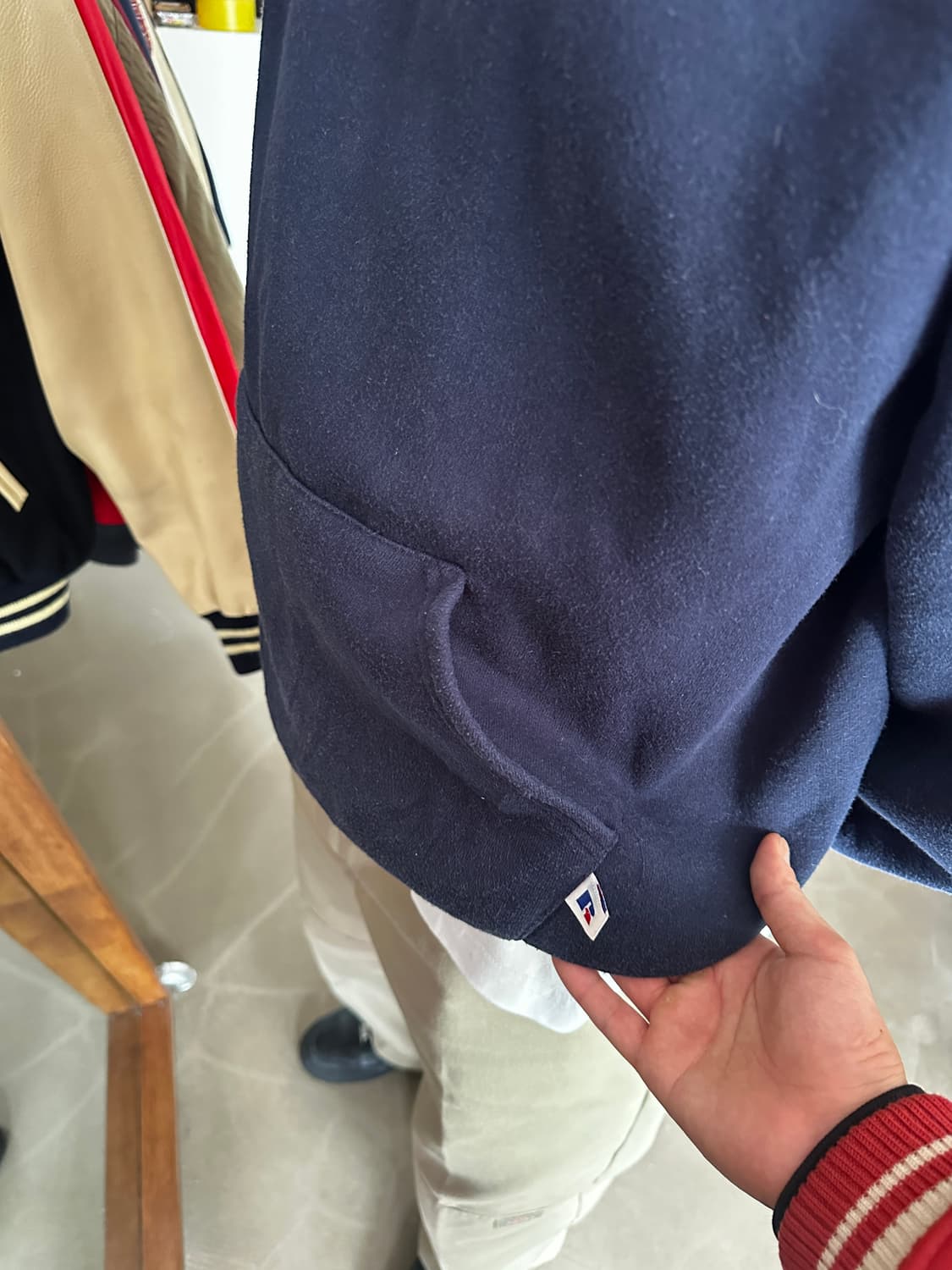 90’s russell blank hoodie  상품이미지4