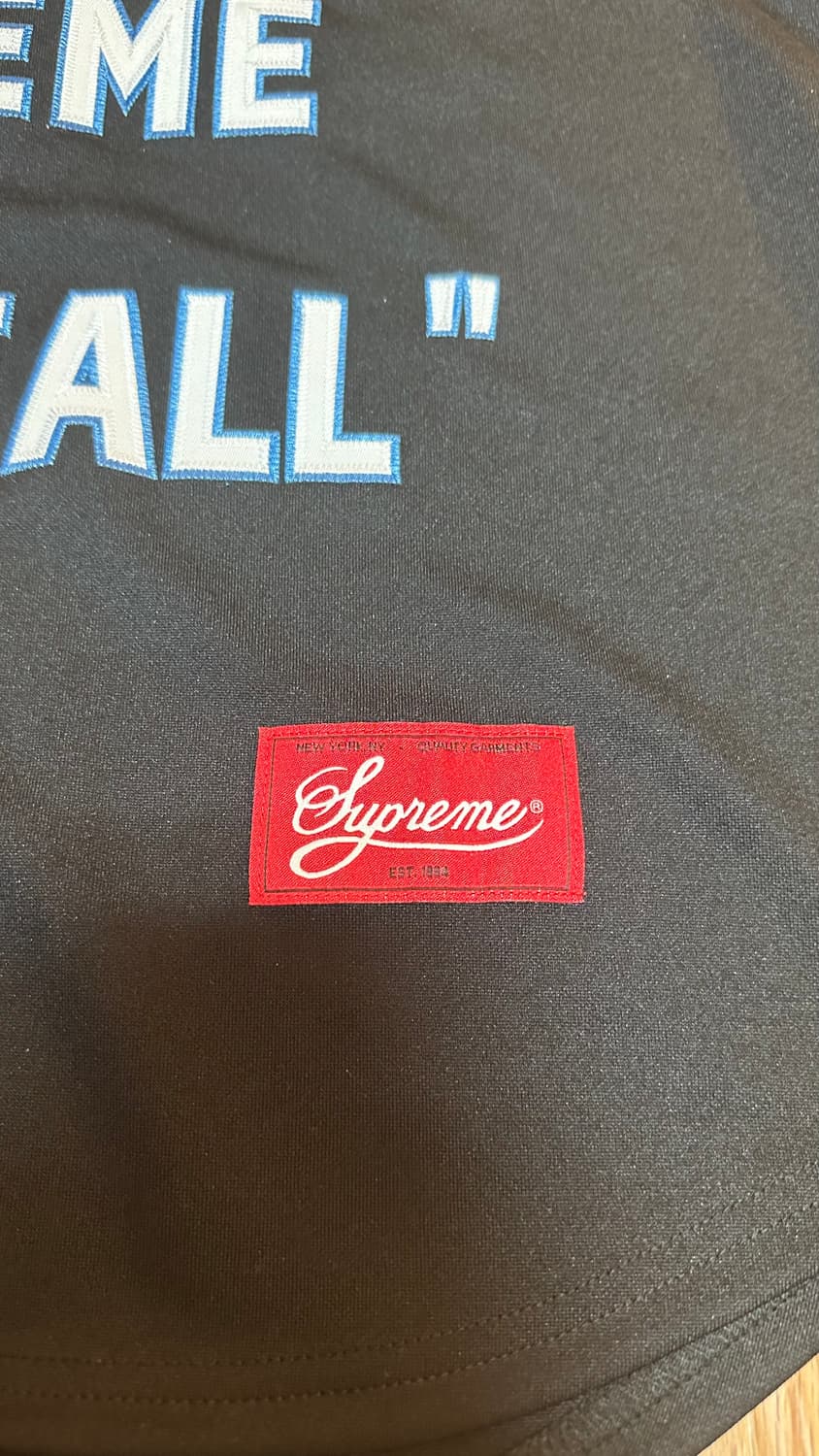 L) 슈프림 알파 오메가 베이스볼 반팔 저지 블랙 상품이미지5