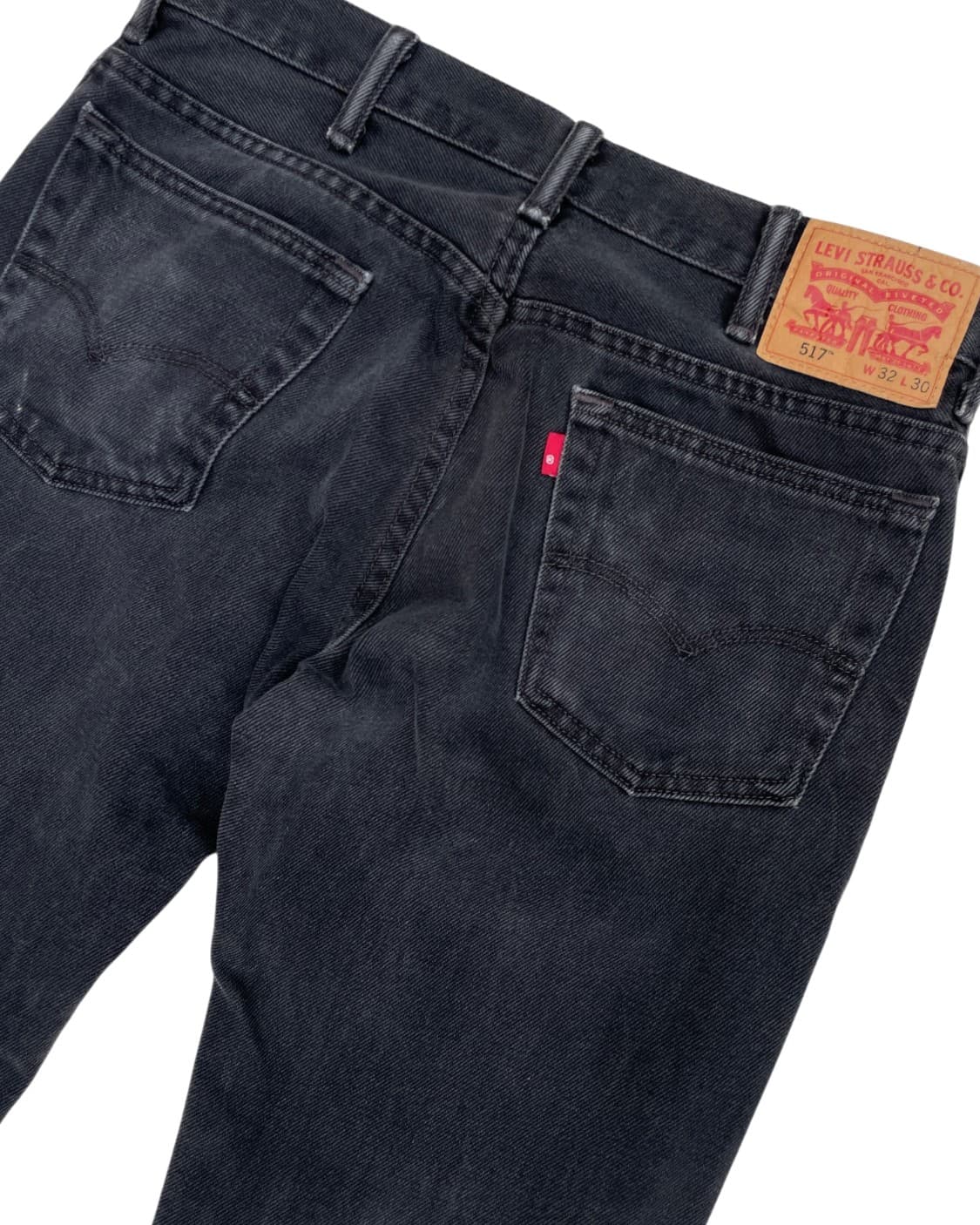 [32x30] Levis 리바이스 517 흑청 블랙 부츠컷 데님팬츠 상품이미지3
