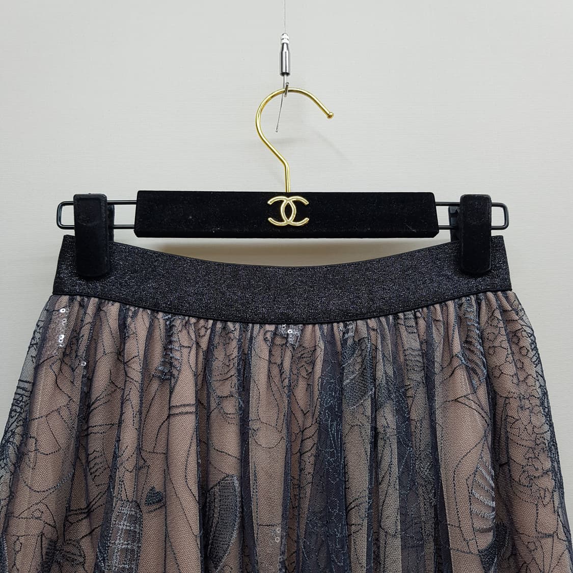 오즈세컨 O2nd 2021 레이스 레이어드 플레어 스커트 61-90사이즈 상품이미지3