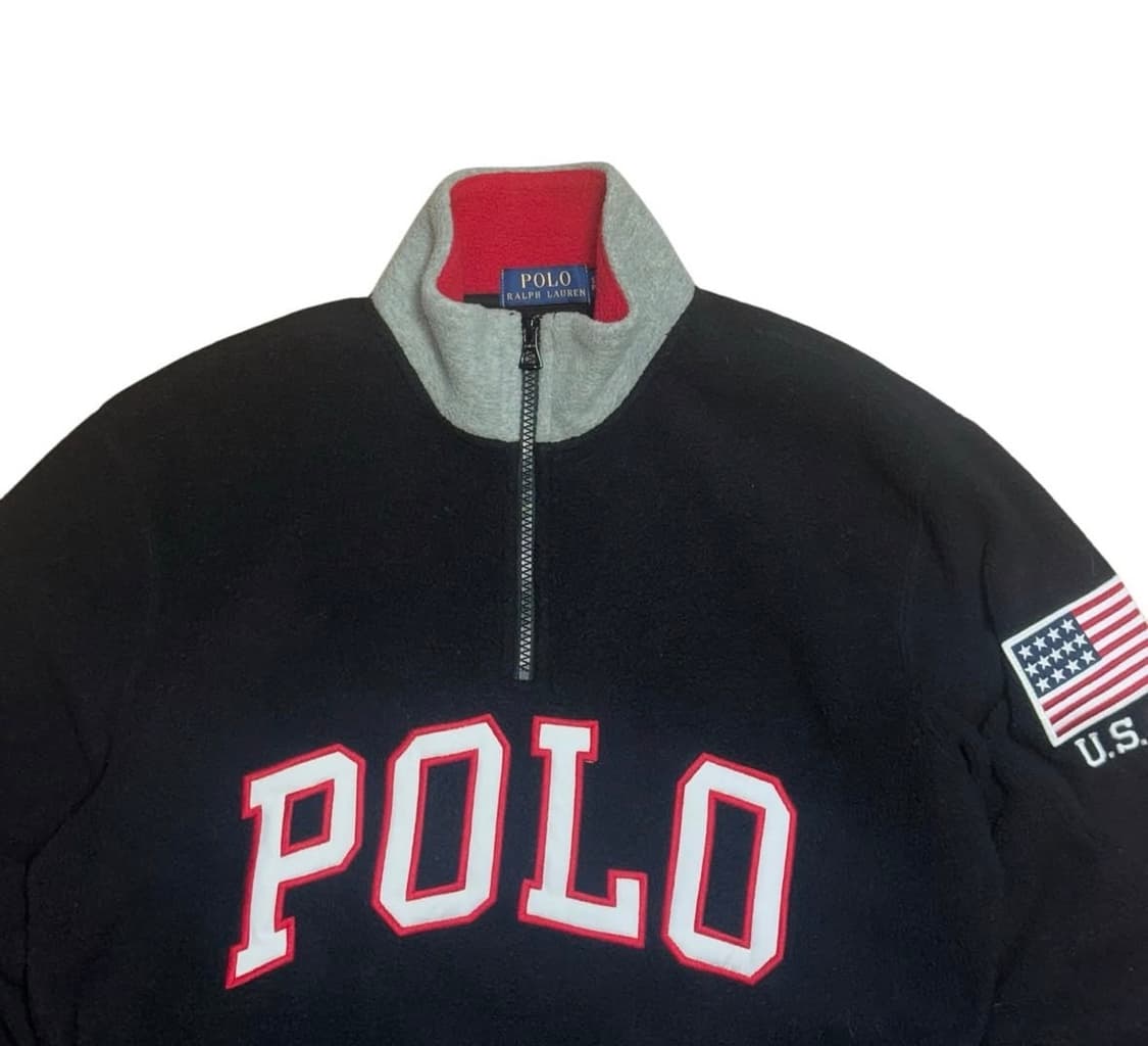 폴로 성조기 플리스 집업 상품이미지2