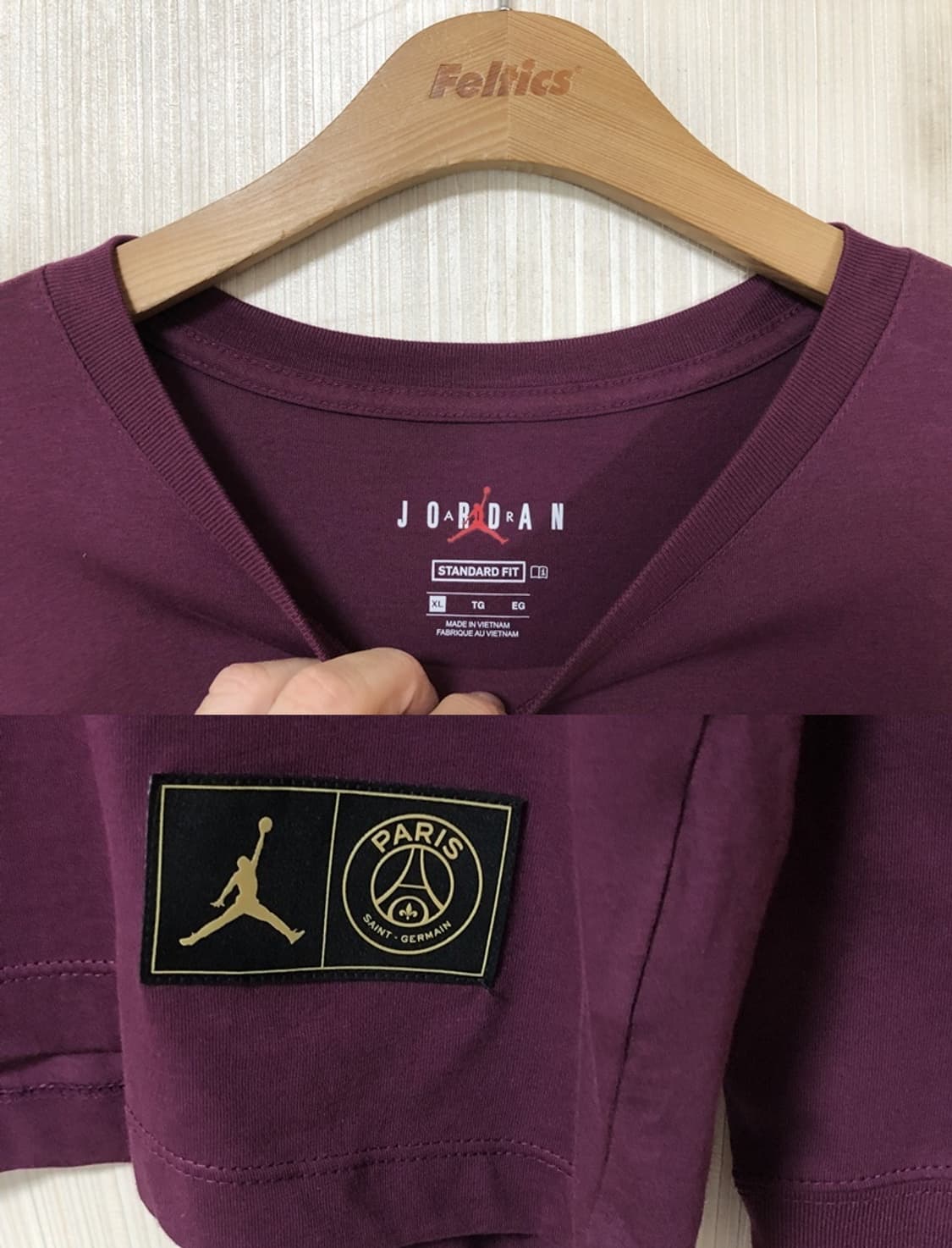 나이키조던X파리생제르맹 빅로고 롱슬리브티셔츠 XL(110) 상품이미지4