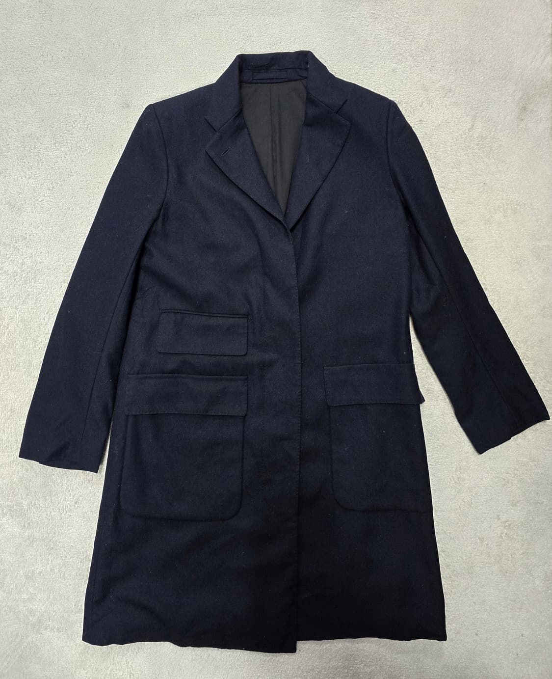 마가렛호웰 X 폭스브라더스 울 코트 네이비 2 상품이미지1