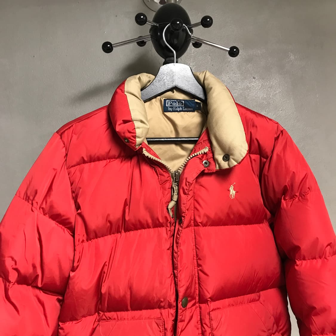 폴로 랄프로렌 패딩 레드 S(W) 상품이미지2